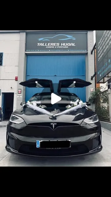 Tesla Model X preparado para una boda